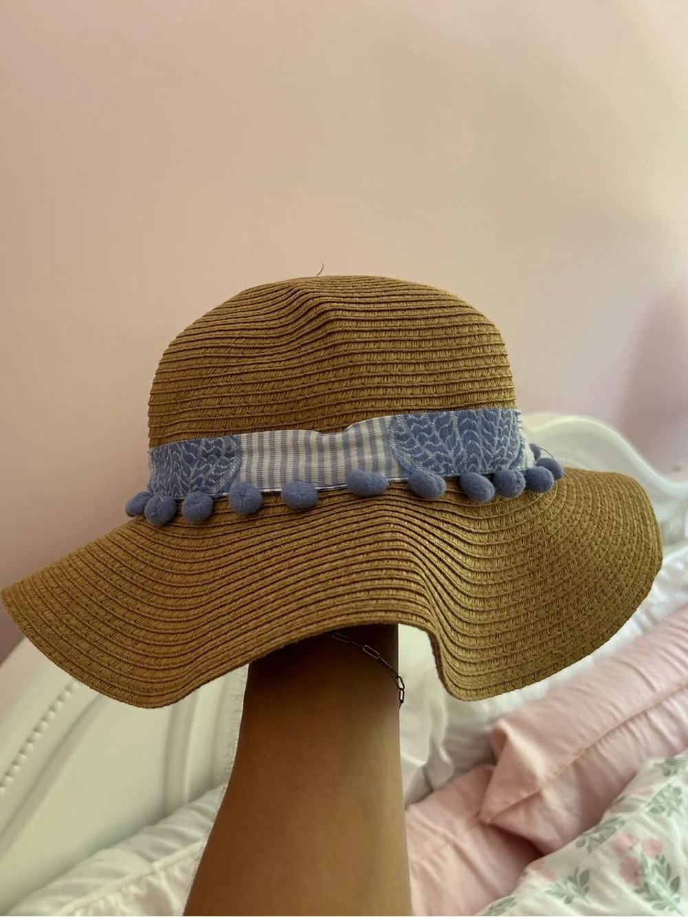 Toddler Girl Straw Sun Hat Bundle Preppy Fall Beach Day Coastal Cute Accessories